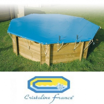 Cobertura de invierno para piscina de madera CRISTALINE