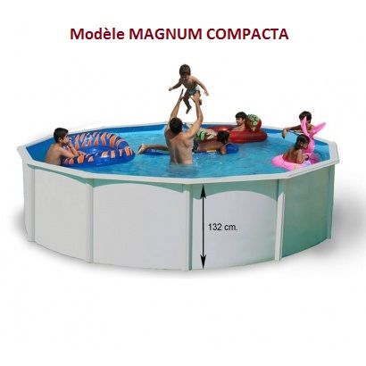 Piscina elevada de acero redonda  MAGNUM COMPACTA