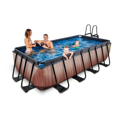 Piscina tubular rectangular WOOD 400x200
