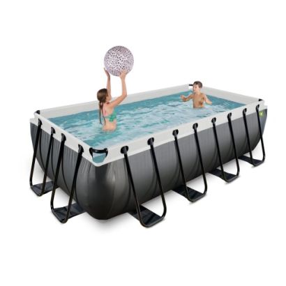 Piscina tubular rectangular Black Leather de 400x200