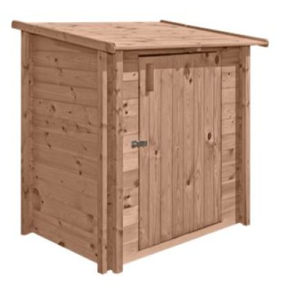 Caseta tcnica de madera para piscina
