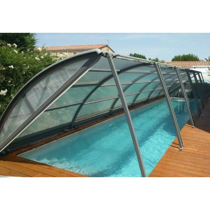 Cobertor de piscina curvado desmontable