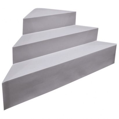 Escalera de esquina para piscina acrlica sobre liner