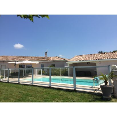 Cercado de piscina transparente en VIDRIO de 6 mm SP01