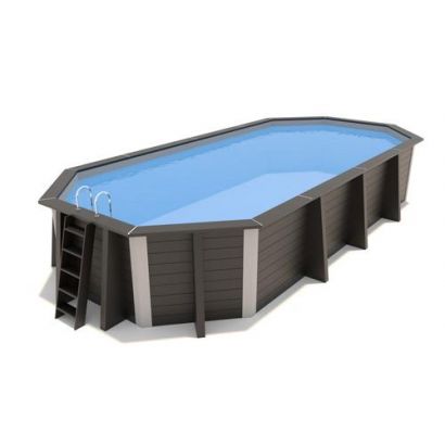 Piscina compuesta octogonal alargada