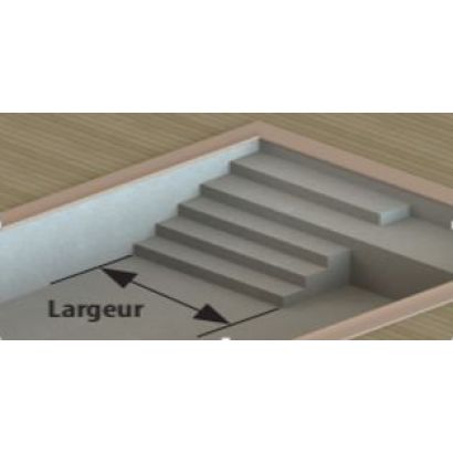 Paquete escalera + banco de forro cuadrado - Distripool