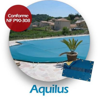 Cubierta de invierno para piscina de polister compatible marca AQUILUS