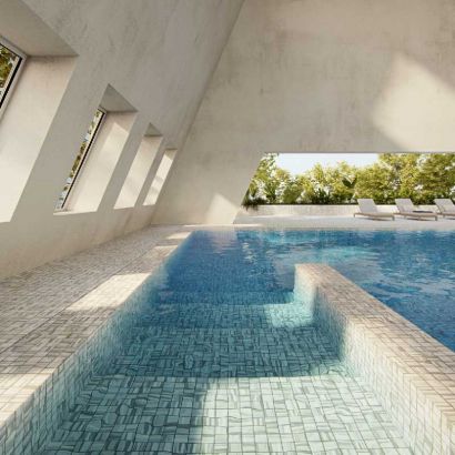 Mosaico para piscina Ezarri Aquarelle