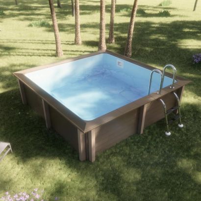 Piscina hormign con aspecto de madera: Naturalis