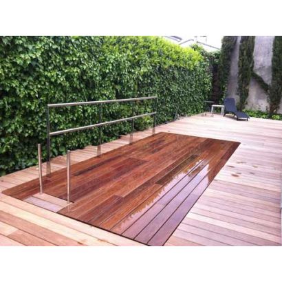 Piscina Distripool con fondo mvil integrado