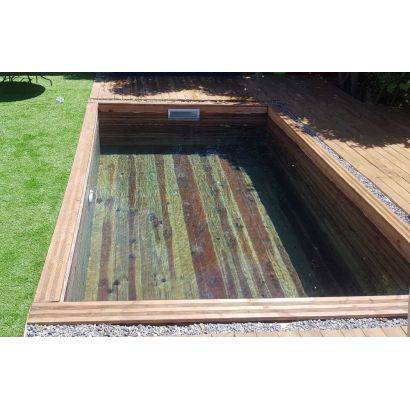 Piscina de madera sumergida Distripool