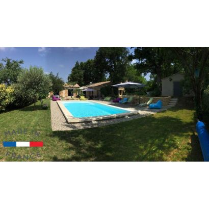 Piscina de casco AVORIAZ con 2 escaleras en esquina