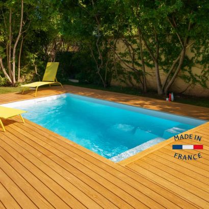 Piscina de casco SERRE CHEVALIER con banco - Distripool