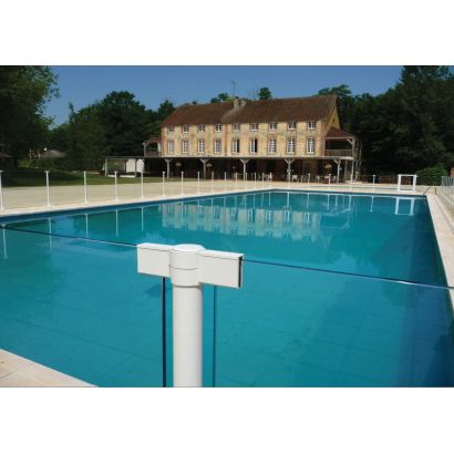 Valla de piscina transparente Swim Park SP03 en vidrio de 8 mm