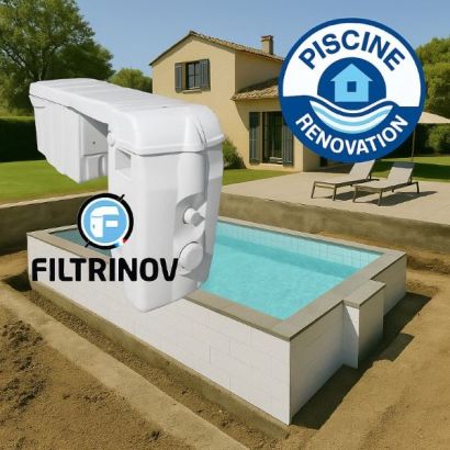 Piscina poliestireno con bloque de filtracin