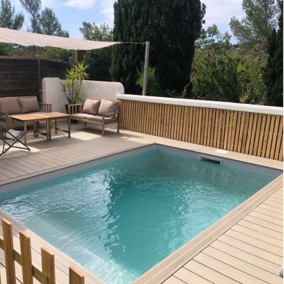 Piscina en kit poliestireno PREMIUM Cuadrado 