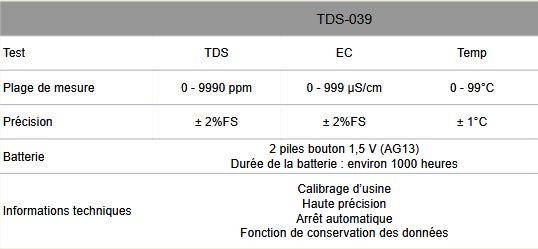ficha tcnica probador SEL CLORO electrnico